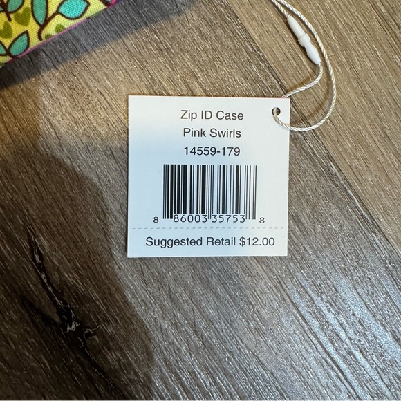 Vera Bradley Pink ID Zip Case - Picture 4 of 4